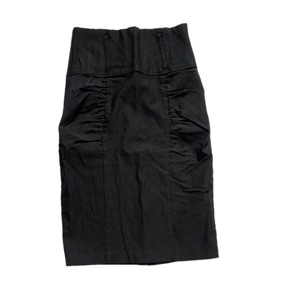 Sakkas Black Stretch Pencil Skirt Size S - Picture 2 of 4